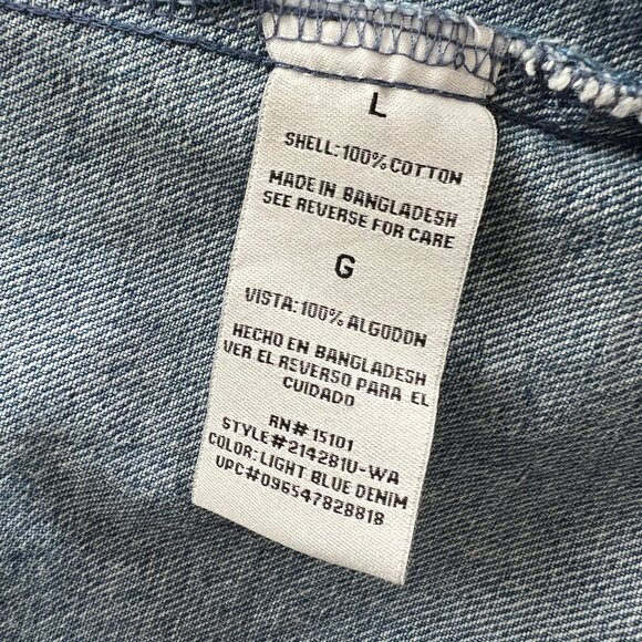 Vintage Wrangler Oversized Denim Jean Jacket Coat Relaxed Fit Lightweight Casual - Picture 6 of 9